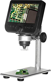 Wifi-integrerat mikroskop med skärm Elektronmikroskop High-Definition Mobiltelefonmikroskop Ultra-Clear Screen Mikroskop,B