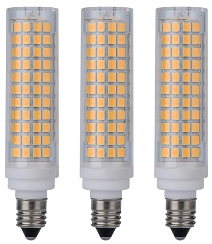yongjia Ampoules LED en céramique E11 à intensité Variable 10W 1000 lumens, Mini Support de Bougie (3 pièces) (Color : 3000K)