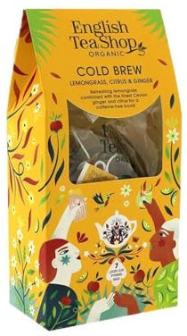 English Tea Shop® | Tisana Citronella Zenzero Agrumi | Infuso Freddo Agrumi e Zenzero - 7 Filtri (21 Gr) | Tisana Rinfrescante Infusione a Freddo