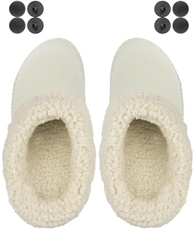 Endoto Innenfutter für Crocs Clog, Ersatz Warm Pelzfutter Liner Lining Inserts Fluffy Socken für Croc (Beige, 41-42 EU)