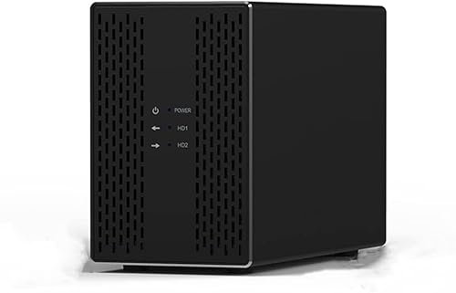 Disco Rigido Esterno, Doppio Disco Rigido Array Raid USB3.0/USB3.1 Dual bay Dock HDD Enclosure Raid Backup Automatico dei Dati Disco Rigido Esterno USB3.1 da 3,5''