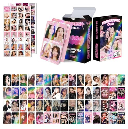 124PCS Kpop BP Car-ds,BP Picture Cards,BP Car-ds,BP New Album Car-ds Set,BP Card Postcard Birthday Gift Cards for Fans