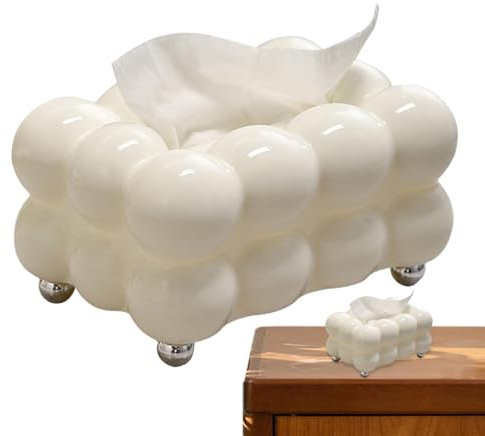 Caja de pañuelos de , caja de pañuelos cosméticos, cubierta de caja de pañuelos de alta calidad, organizador y dispensador de papel facial, dispensador de servilletas creativo y divertido para