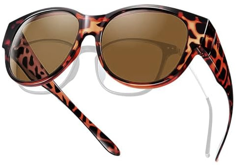 YUZHEDM Überzieh Sonnenbrille, Sonnenbrille für Brillenträger, Überziehbrille Damen, Brille Herren, Geeignet zum Autofahren, Radfahren, Wandern, Bergsteigen, Bootfahren, Angeln, Camping