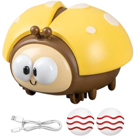 Juguete de Pelota Flotante de niños eléctricos - Juguete de Globo de Mariquita | Lindo jugueta Educativo para bebés | Toy de Bola interactiva de Carga USB para tutoría en el Aula