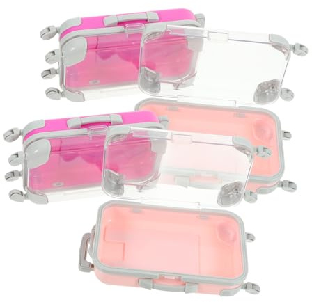 GANAZONO 4 St Franshållare För Resor Sminkfodral Franskluster Organizer Ögonfransförvaringsfodral Mini Sminkbehållare Sminkväska Organizer Resefodral Sminkväska Fransfodral