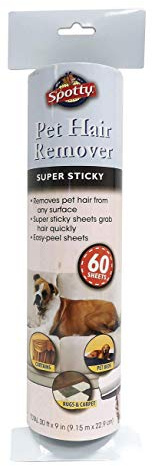 Spotty Supersize Extra Sticky, Adhesive Lint Roller Refill, Pet Cat & Dog Hair Remover for Clothes and Furniture, 60 Sheet ct