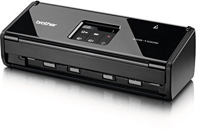 Brother ADS-1100W Dokumentenscanner (Duplex, 1200 x 1200 dpi, USB 2.0, WLAN) schwarz