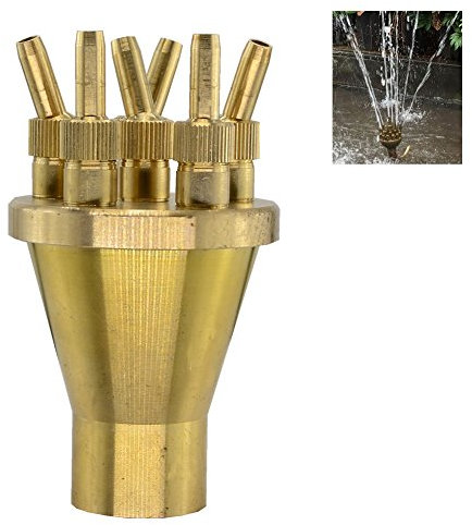 Syaya giardino quadrato Fireworks stagno regolabile fontana ugello spruzzatore testa