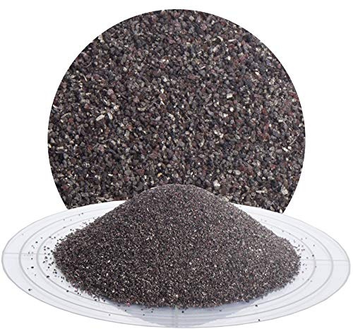 Schicker Mineral Normalkorund FeSi Strahlmittel 25 kg, eisenhaltiges, robustes Mehrwegstrahlmittel aus Aluminiumoxid zur stark abrasiven Oberflächenbehandlung (Normalkorund FeSi, 0,50-1,00 mm)