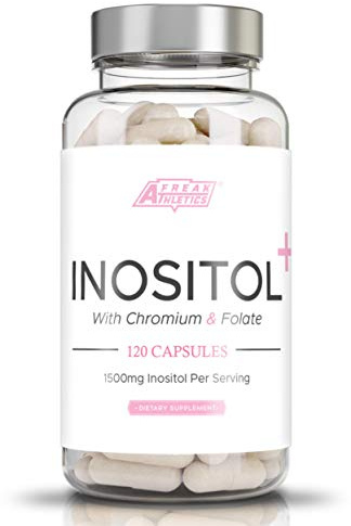 Freak Athletics Myo-Inositol Capsules - Inositol Capsule with Chromium & Folate - 120 Capsules Vegan & Vegetarian Friendly - UK Made