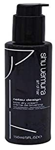 shu uemura art of hair Netsu Design Blow Dry Cream - Styling Primer and Heat Protectant, Adds Volume and Smoothness, Medium Hold and Flexible Control, 5 Fl Oz