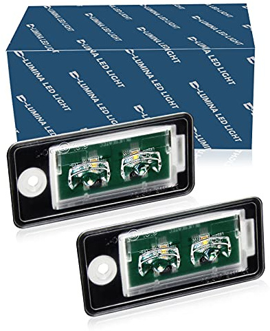 Kit d'éclairage de plaque d'immatriculation à LED, compatible avec Audi Q7 A4 A3 A8 A6 S6, 12V 10W Canbus sans erreur, étanche IP67, taille 70X32mm