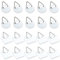 50pcs Supports Adhésifs Invisibles, Attache Cadre sans Percer, Invisibles Adhésifs Supports de Plaque Muraux, Accroche Tableau sans Percer, Crochet Adhesif Mural, Fixation Cadre