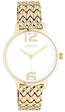 Oozoo Timepieces Damen Uhr - Armbanduhr Damen mit 15mm Metallarmband | Hochwertige Uhr für Frauen - Edle Analog Damenuhr in rund C10922