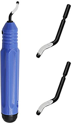 LYITZW Entgrater Werkzeug Universal Handentgrater mit 2 Stück Ersatzklingen 360 ° Rotierender Klinge Schneidwerkzeug für 3D Drucker, Kunststoff, Aluminium und Edelstahl