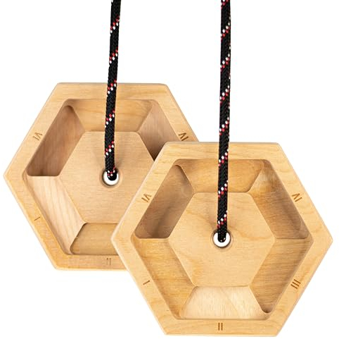 Bellaroca® | Climbing Hangboard, Set of 2 Portable Fingerboards for Climbing Training, Professional Climbing Boards for Finger Strenght in Rock Climbing and Bouldering