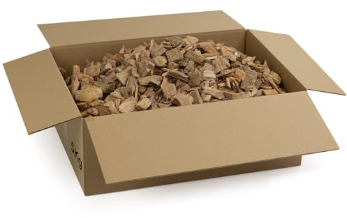 Moritz 5000 g BBQ Räucherchips 100% Buche 7-30 mm I intensives Aroma I für BBQ Smoker Kugelgrill Gasgrill Elektrogill Räucherofen