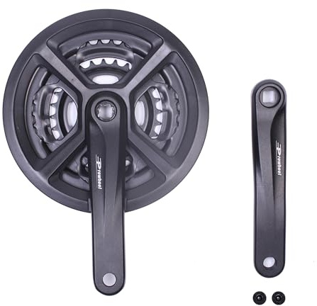 PROWHEEL Bike Crankset, 48-38-28T for 3x6/7/8Speed Universal Square Hole Crank Set 170MM Crank Arm for Mountain Bike