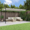 Willood Pergola mit Schiebedach Creme 395x292x230 cm