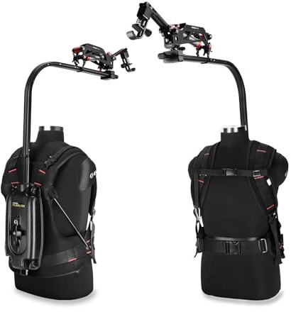 FLYCAM Flowline Starter Body Support Vest + Placid 2 assi stabilizzatore braccio per giunto cardanico a 3 assi e telecamere dirette | Sistema di rig ergonomico confortevole e traspirante per riprese
