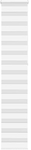 vidaXL Zebrarollo Weiß 50x230 cm Stoffbreite 45,9 cm Polyester, Zebra-Rollo, Doppelrollo, Zebra-Jalousie für Fenster, Doppelrollo, Zebra-Rollo