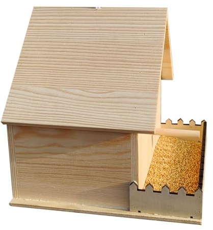 Outdoor Wooden Bird Shelter | Cozy Nesting Box with Ventilation & Perch | Ideal Habitat for Hummingbirds, Parrots, Cockatiels, Perfect for Gardens, Orchards, Parks, and Schoolyards
