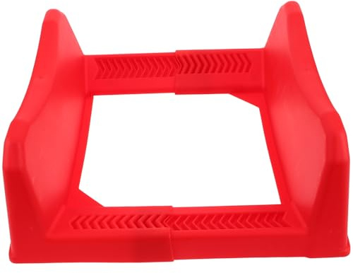 NULYLU Espositore per Pneumatici Auto Regolabile Rosso, Supporto Portatile per Ruote e Cerchioni, Scaffale Impilabile da Garage per Stoccaggio e Esposizione Pneumatici
