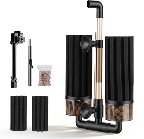 hygger Aquarium Double Sponge Filter Upgraded Fish Tank Bio Sponge