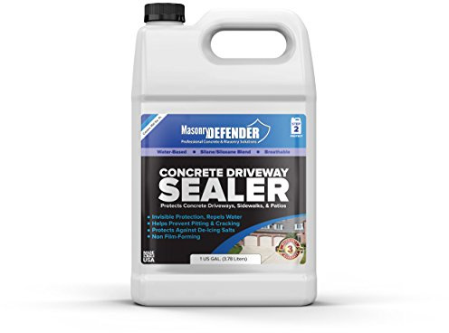 MasonryDefender Concrete Sealer - Deep Penetrating Water Repellent, Silane Siloxane - 1 Gallon