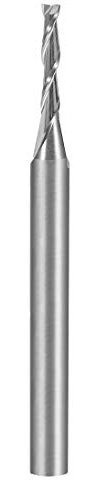 sourcingmap 1/8 Shank 1.5mm x 8mm Carbide End Mill CNC Router Bits 2 Flute Milling Bit for Acrylic PVC MDF Wood
