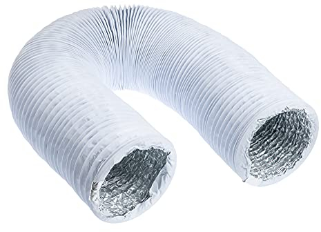 160mm / 3m Tuyau d'Evacuation - Gaine de Ventilation Flexible en PVC pour Extracteur d'Air, Climatisation, Sèche-linge