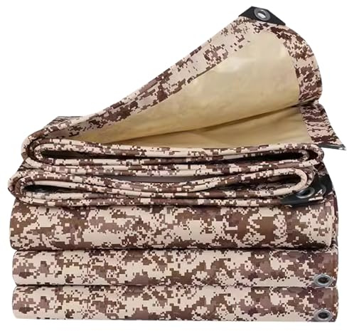 Brown Camouflage Tarpaulin Heavy Duty Waterproof Covers Canvas Tarp Sheet for Garden Furniture Shed Outdoor Camping - 1.2m x 1.5m 1.5m x 1.8m 1.5m x 3m 1.8m x 3m(1.5x2m)