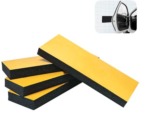 4 Garagen Wandschutz 30 x 10 x 3 cm, Selbstklebend Autotür Wandschutz,Garagen-Wandschutz Wandpolsterung, Türkantenschutz für Autotüren, Garagen und Carport