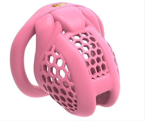 Sissy Chastity Cage Male Chastity Cage Small Chastity Devices BDSM Sex Flat Cock Cage for Sexual Adult (Micro,Bent Ring)