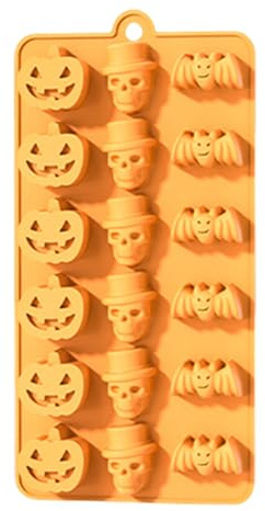 Molde Para Caramelos Halloween | Moldes de Silicona para Caramelos y Chocolate - Utensilios De Horneado Resistentes A Altas Temperaturas Para Postres De Fiesta Galletas Decoración De Pastel De Gelatin