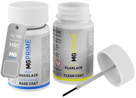 MG PRIME Vernice per auto Kit stilo di ritocco per MG MBC / 5MBC Blade Silver Metallic/Cosmic Silver Vernice di base vernice trasparente ognuno 50ml