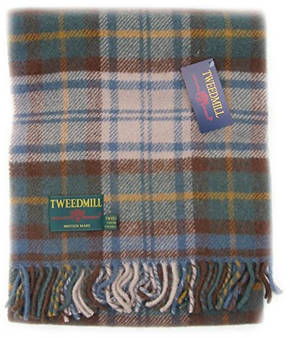 Antico Dress Gordon tartan pura lana vergine ginocchia coperta throw - Inglese fatto - Tweedmill