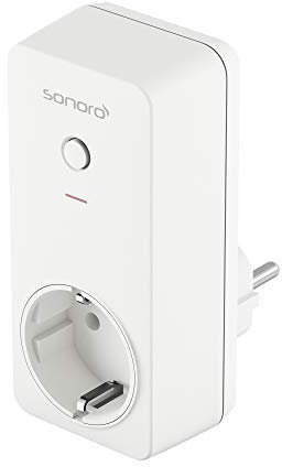 sonoro Light Dimmermodul (Bluetooth Steckdose zur Lichtsteuerung mit Sonnenuntergangs- und Sonnenaufgangssimulation) für Lounge & QUBO