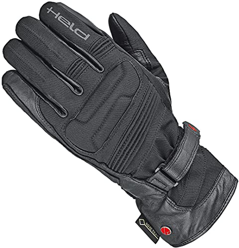 Held Motorradhandschuhe lang Motorrad Handschuh Satu II Gore-Tex® Handschuh schwarz 13, Herren, Tourer, Ganzjährig, Leder/Textil