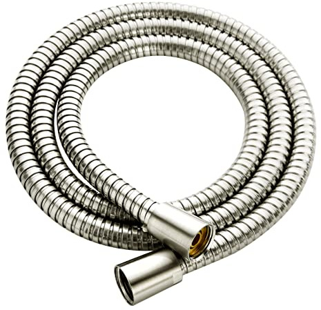 BRIGHT SHOWERS Shower Hose For Hand Held Shower Heads, 69 Inches Cord Extra Long Stainless Steel Hand Shower Hose, Ultra-Flexible Replacement Part with Brass Insert, Brushed Nickel