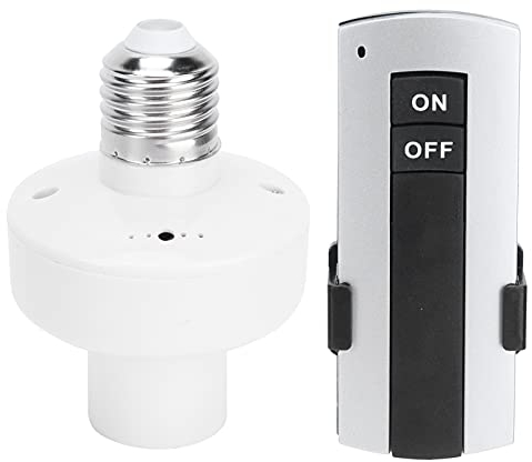 Uadme Base LED E27, portalámparas con mando a distancia, accesorios para el hogar, dormitorio, 220 V