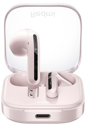 Xiaomi Redmi Buds 6 Active - Auriculares inalámbricos, cancelación de Ruido, Ligeros, hasta 36 Horas de autonomía, Bluetooth 5.3, Rosa (Versión ES)