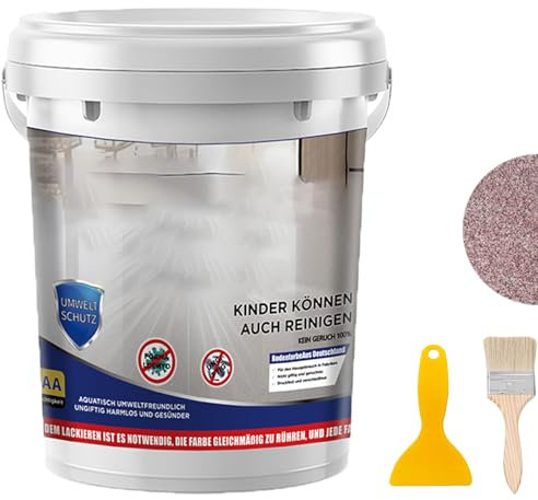 Snrtevu High-Gloss Marble Effect Epoxy Floor Coating, Waterproof Water-Based Epoxy Floor Paint, Garage Floor Paint Concrete, Concrete Floor Paint For Garage, Outdoor Indoor (COLOR-3,0.5 Liters)