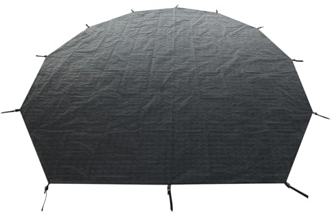 SHINECRAVE Bell Tent Footprint, Waterproof PU5000mm, Upgraded Material 120gsm PE Round Tarp, Tent Floor Mat Rug Tarp Carpet Groundsheet for Canvas Yurt Tent Accessories, Camping Hiking 4M(13FT)