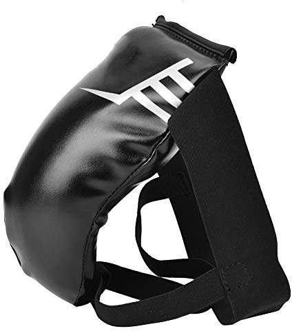 Omquot Taekwondo djupskydd, skyddande suspensorium för män – högkvalitativt PU-material – rekommenderas för boxning, karate, sanda-träning