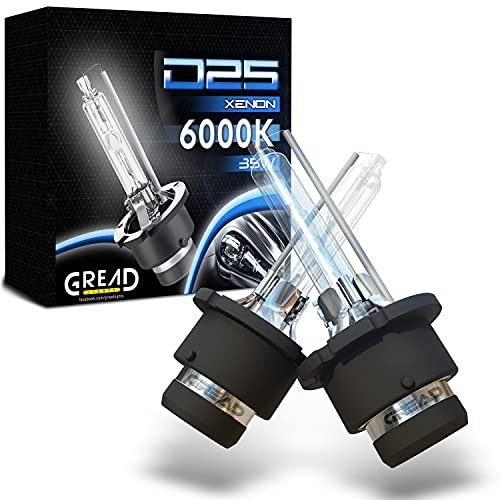 Gread D2S Xenon Burner 2 pezzi - 6000k 35W - per fari allo xeno con precisione e lunga durata bianco
