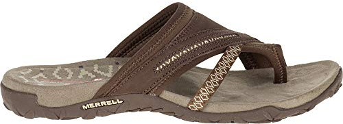 Merrell Women's Terran Post II Sandal, Dark Earth, 9 B(M) US
