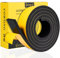 fowong Moosgummi Selbstklebend 2m-Abnehmbarer Klebstoff Dichtungsband 50mm(B) x10mm(D) Türdichtung Schaumstoffband für Fenster Ceranfeld, Kollision Siegel Schalldämmung Gesamtlänge 2m lang