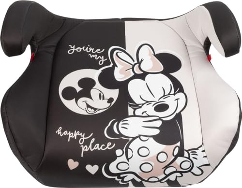 Tataway seggiolino alzatina auto bimbi ISOFIX Disney Minnie Mouse i-Size ECE R129, Rialzo bimbi 125-150 cm, 22-36 kg, 6-12 anni, gruppo 3, facile da trasportare - sfoderabile e lavabile